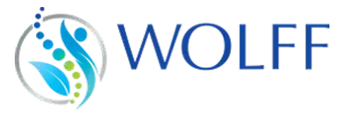 The Wolff Chiropractic website white logo